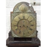 Richard L Pinhey, Plymouth Dock, a late-18th century oak-cased long case clock, the 29cm brass