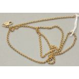 A 9ct gold neck chain, 51cm, 6g.