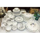 Approximately eighty pieces of Royal Doulton 'Old Colony' decorated tea and dinnerware.