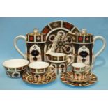 Forty-one pieces of Royal Crown Derby 'Old Imari Japan' pattern 1128 tea and coffee ware,