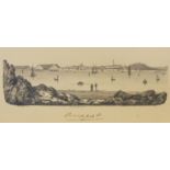 Henry F Worsley (fl. 1828-1855), a collection of fifteen detailed pencil sketches, Plymouth Sound