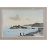 **Bertram Nichols HRBA (1883-1974) DRAKES ISLAND, PLYMOUTH Signed watercolour, dated 1954, inscribed