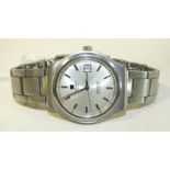 Tissot Swiss Seastar Automatic, gent's manual wrist watch with date at 3 o'clock and steel case