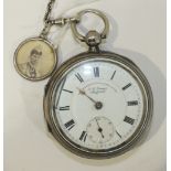 "The Express English Lever" keywound pocket watch signed J G Graves, Sheffield, no. 765790,