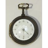 An 18th century tortoiseshell pair cased verge pocket watch by William Whittle, Winterbourne, the