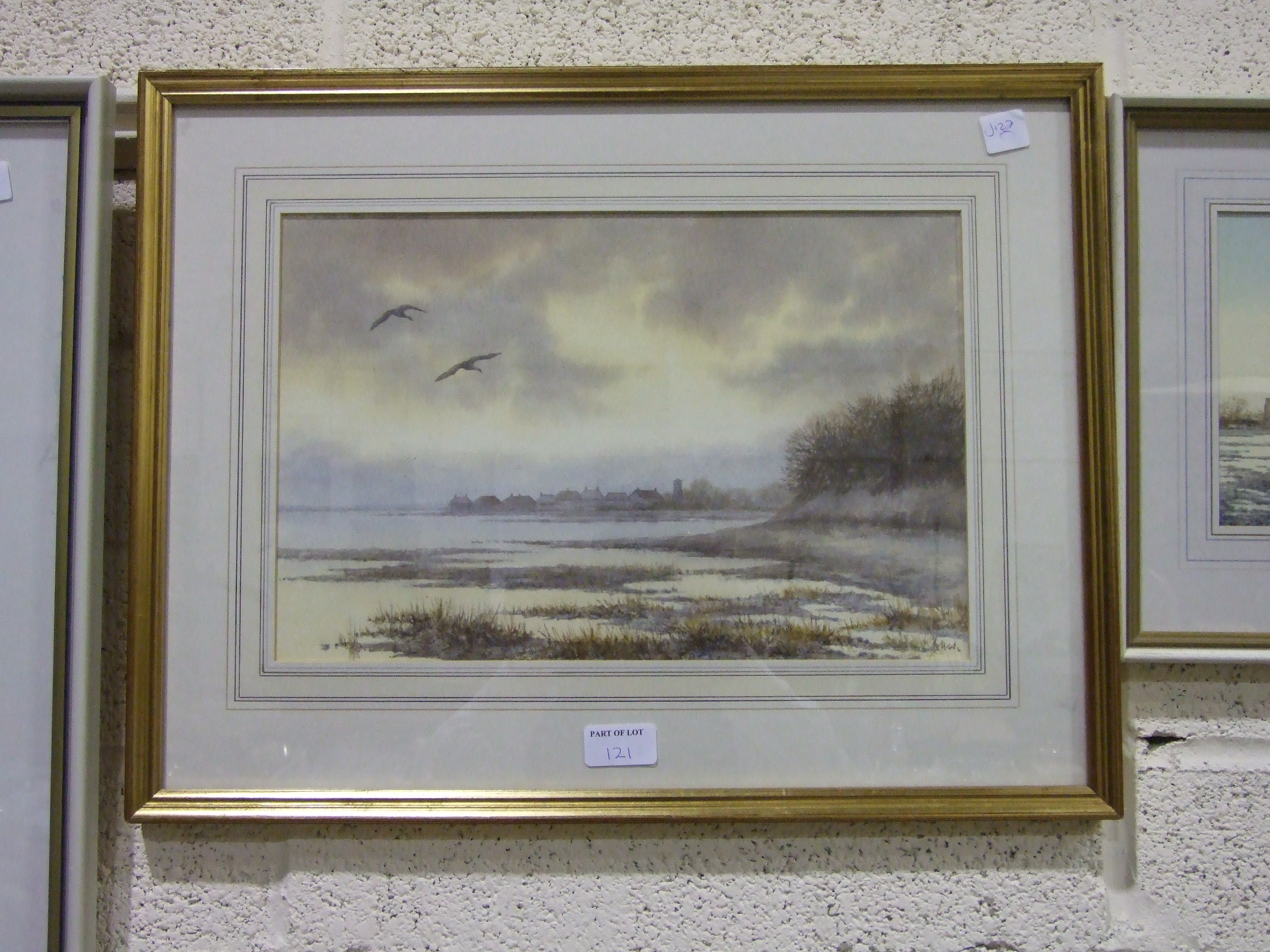 Angela Loader, Mallard Ducks on River, a signed watercolour dated 1988, 35 x 47cm, Towards Evening - - Image 4 of 4