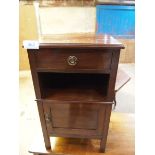 MAHOGANY BEDSIDE CABINET