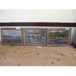 3 OIL PAINTINGS BY A MORGAN