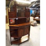 EDWARDIAN MIRROR BACK SIDEBOARD