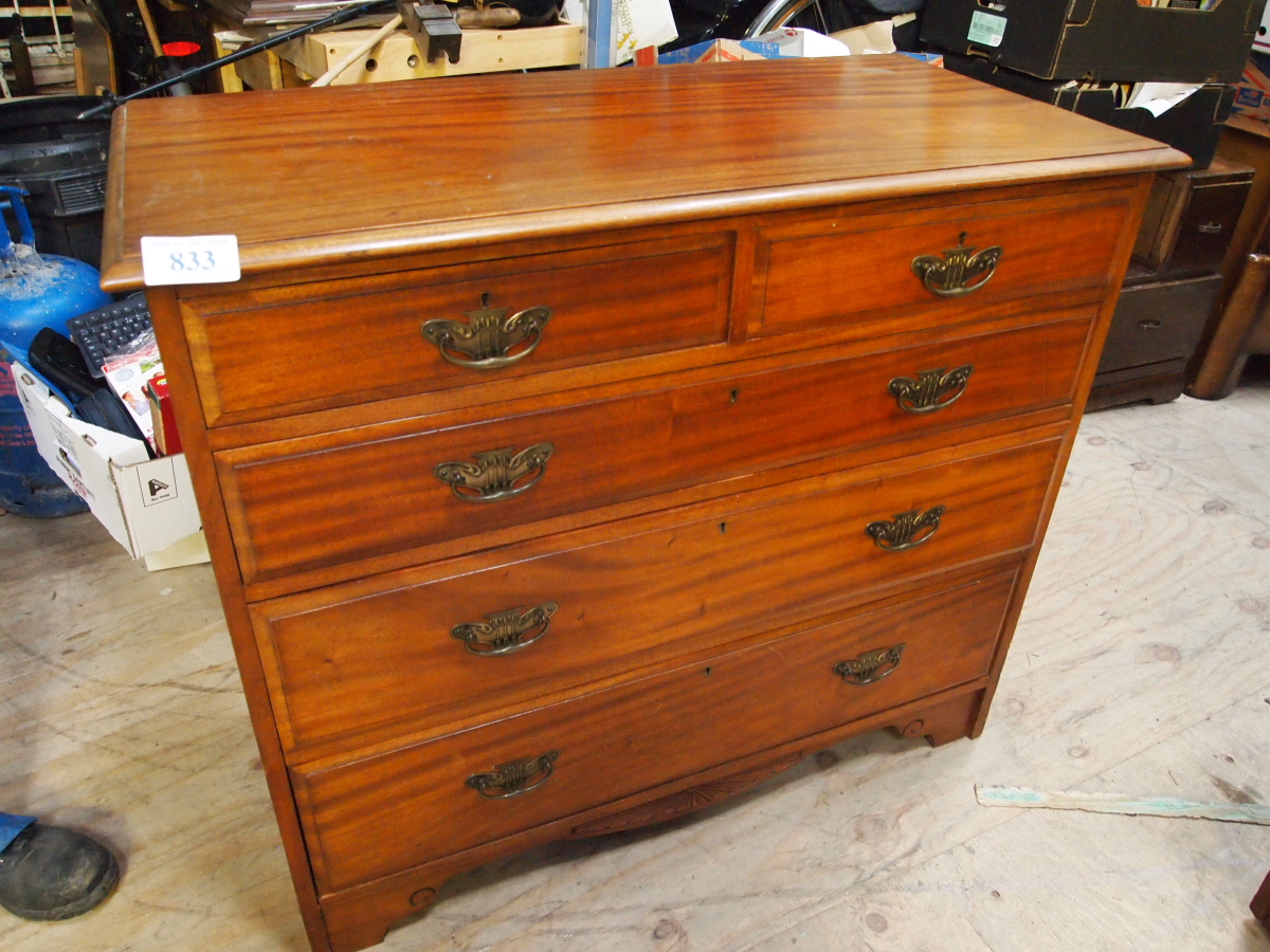 MAHOGANY 2 OVER 3 CHEST