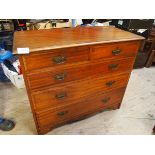 MAHOGANY 2 OVER 3 CHEST