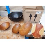 BOX WOODEN BOWLS (AF)