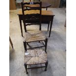 LADDER BACK CHAIR & STOOL (AF)