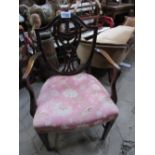 MAHOGANY PARLOUR CHAIR