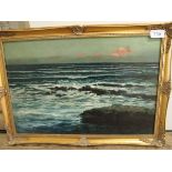 OIL PAINTING CARDIGAN BAY BY H HADFIELD CUBLY 1922
