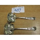 PAIR SILVER BIRMINGHAM SPOONS