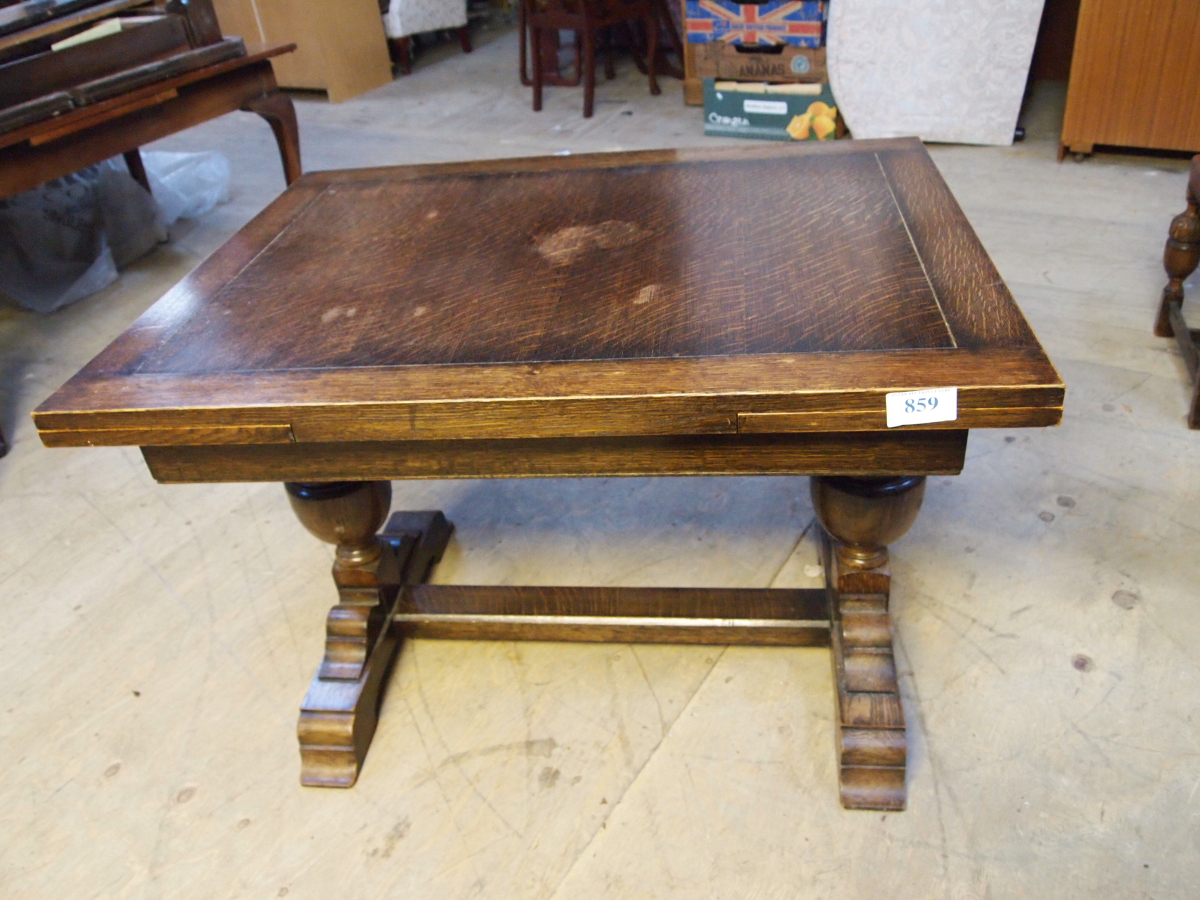 OAK TABLE SIDEBOARD & 4 CHAIRS - Image 3 of 8