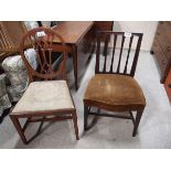 2 MAHOGANY CHAIRS (AF)