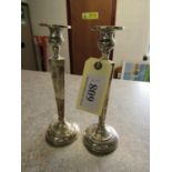 2 STERLING SILVER CANDLE STICKS (AF)