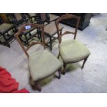 PAIR INLAID CHAIRS (AF)