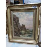 2 OIL PAINTINGS W OFFICE & MIRTIMER- BADLY DAMAGED (AF)