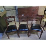 3 MAHOGANY DINING CHAIRS