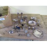 BOX EP & SILVER PLATED WARE (AF)