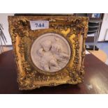 GILT FRAMED CHILDREN MARBLE PICTURE