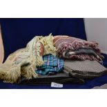 2 TABLE CLOTHS & TWEED MATERIALS (AF)