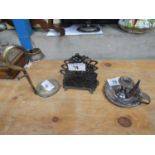 LETTER RACK CANDLE SNUFFER & HOLDER