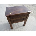 OAK 2 DRAWER UNIT