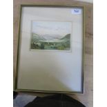 W C PAINTING GLENDALOUGH BY R CRESSWELL BOAK