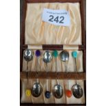 SILVER COFFEE BEAN SPOONS