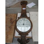 OAK BANJO BAROMETER (AF)