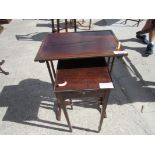 2 MAHOGANY TABLES