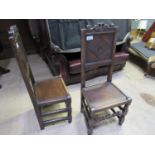 2 OAK CHAIRS