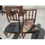 2 MAHOGANY CHAIRS