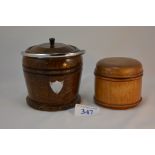 BISCUIT BARREL & TOBACCO JAR