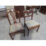 2 MAHOGANY CHAIRS