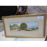 W C PAINTING- COUNTRY SCENE BY HARRISON