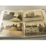 Album of local interest postcards, including Blandford,