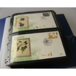 Two albums of Benham assorted silk First Day Covers