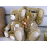 3 Steiff bears all with tags and buttons in ears, to include one miniature, serial numbers 022760,