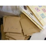 A large quantity of loose stamps.