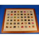 Royal Mail framed stamp picture 1999 millennium set mint