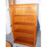 Yew wood reproduction bookshelves