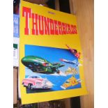Matchbox two sided Thunderbirds advertising card sign