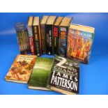 A quantity of books to include James Patterson second chance book signed,