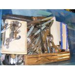 A large quantity of assorted flatware