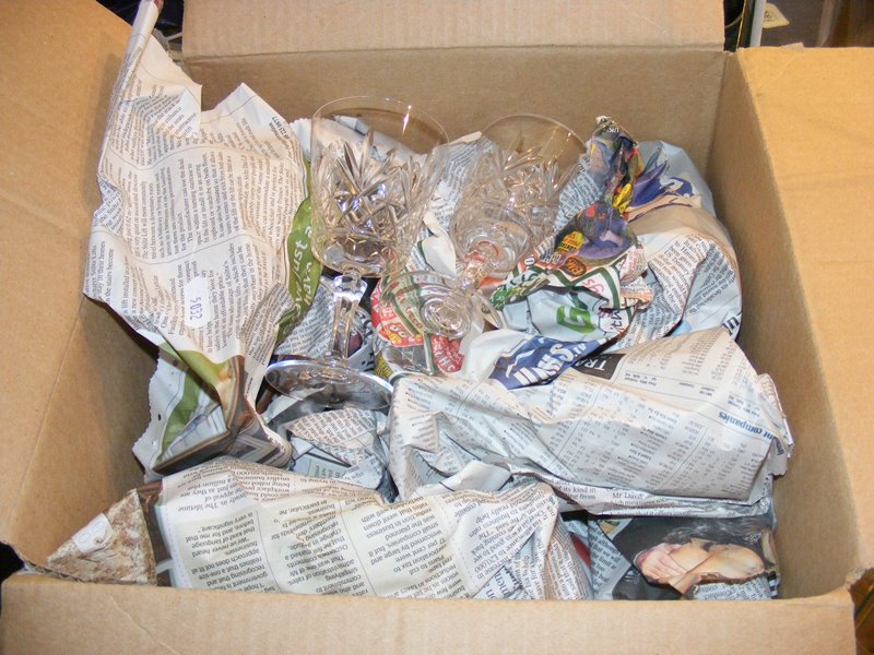 A selection of mixed glassware